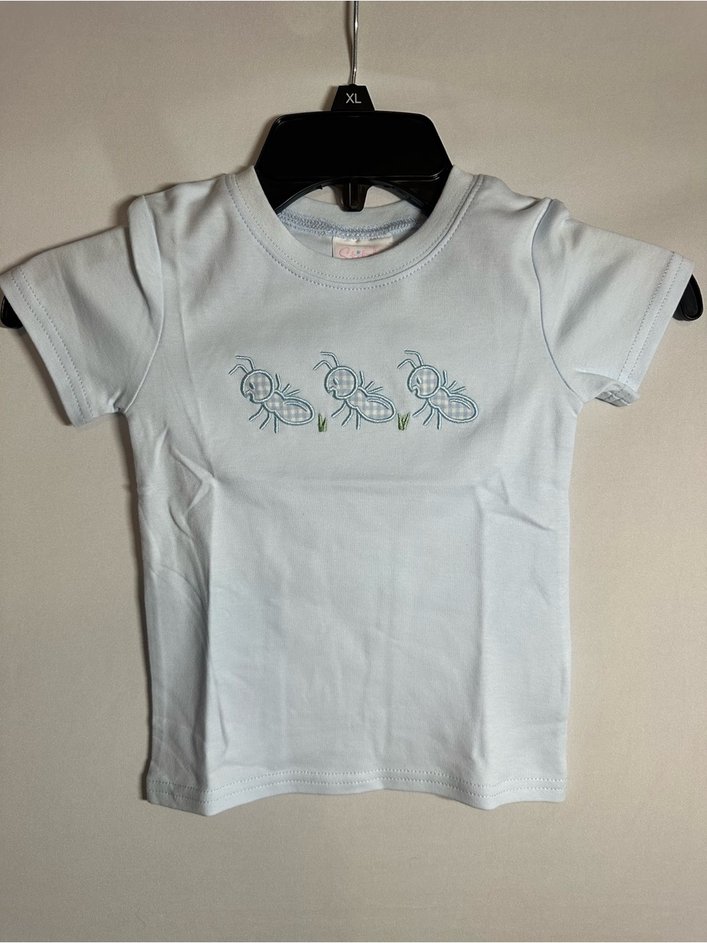 Kids Light Blue Ant Print Tee